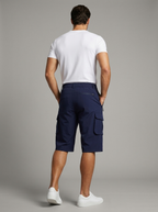 Men's cargo shorts with multiple pockets