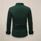 Effortless Men's Dress Shirt With Notched Collar 7