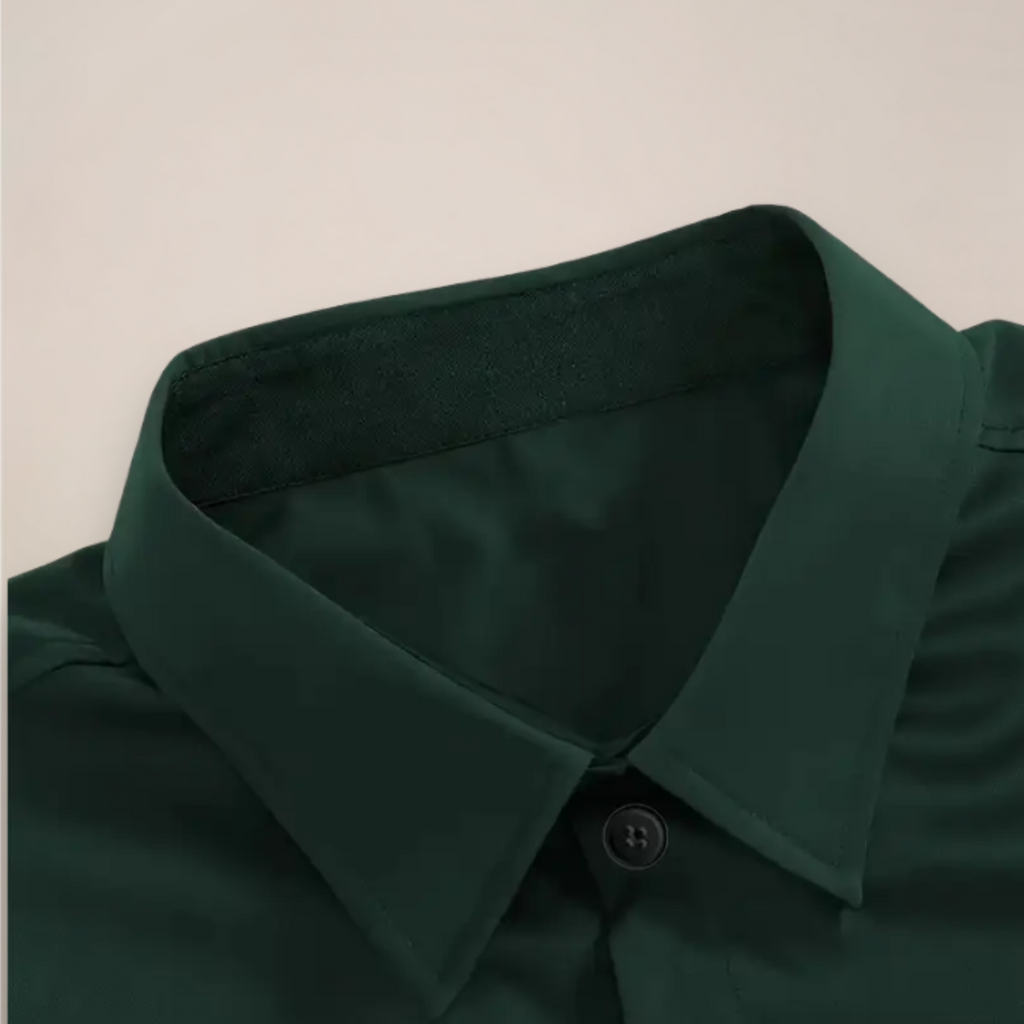Effortless Men's Dress Shirt With Notched Collar 8