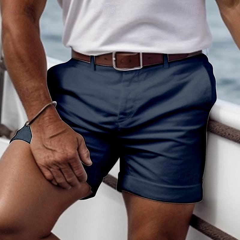 Effortless Men's Shorts With Relaxed Fit Design 7