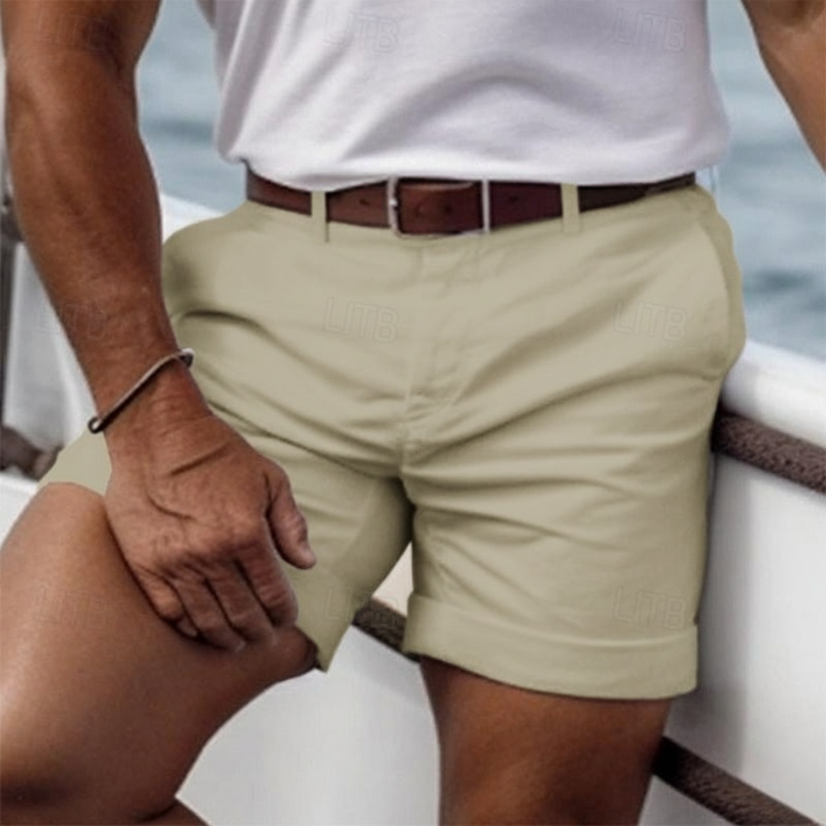 Effortless Men's Shorts With Relaxed Fit Design 9