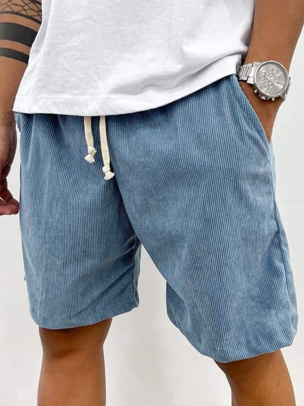 Effortless Mens Shorts With Ribbed Texture 0