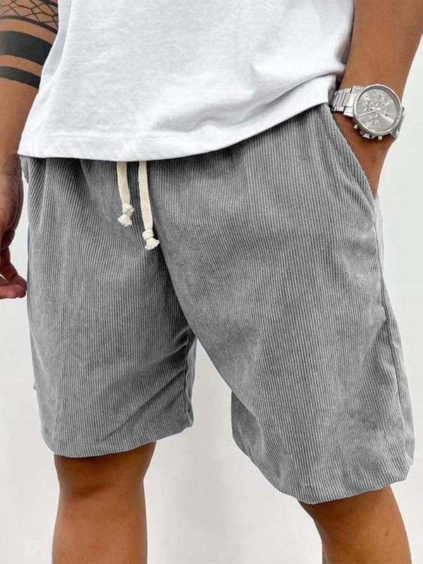 Effortless Mens Shorts With Ribbed Texture 3