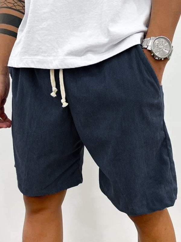 Effortless Mens Shorts With Ribbed Texture 4