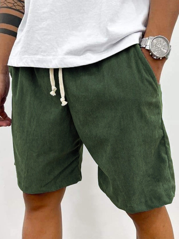 Effortless Mens Shorts With Ribbed Texture 5