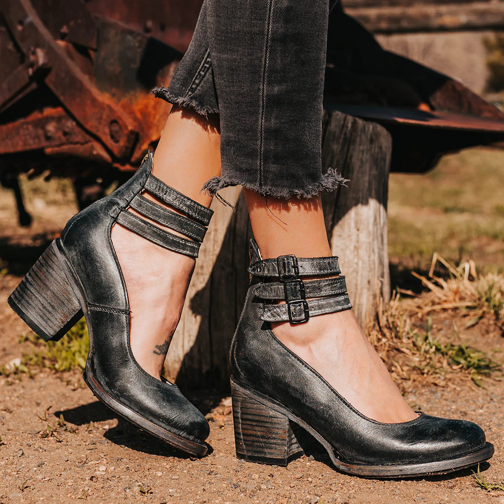 Elegant Ankle Strap Heels With Block Heel 2