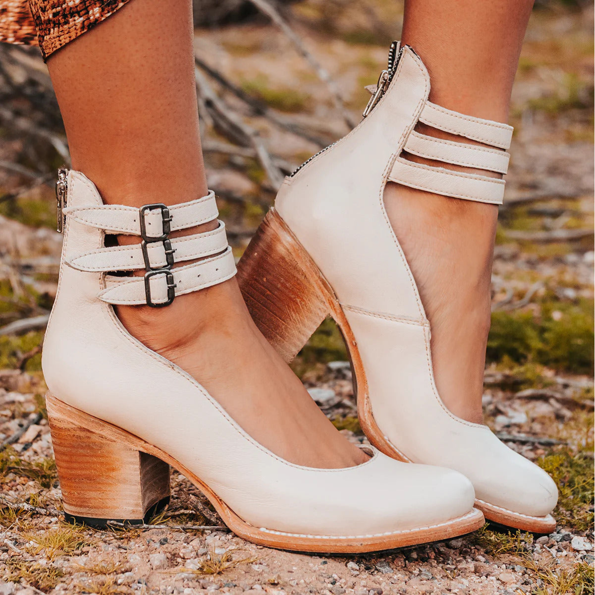 Elegant Ankle Strap Heels With Block Heel 9