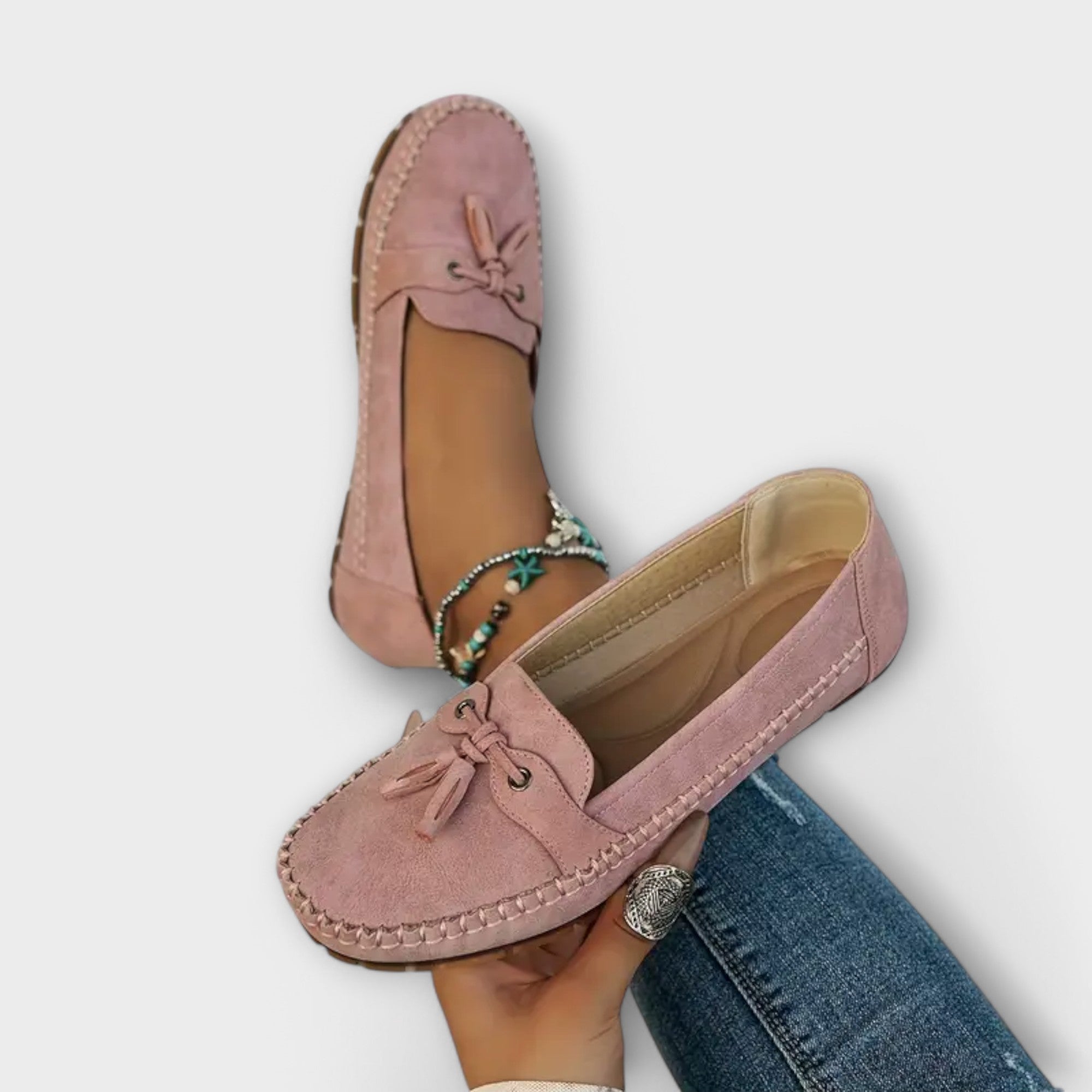 Elegant Black Loafers For Women With Support 2