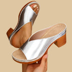 Elegant High Heel Sandals for Women, Chunky Design 3