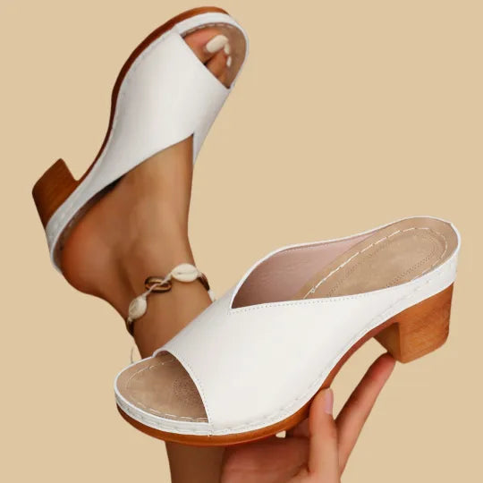 Elegant High Heel Sandals for Women, Chunky Design 7