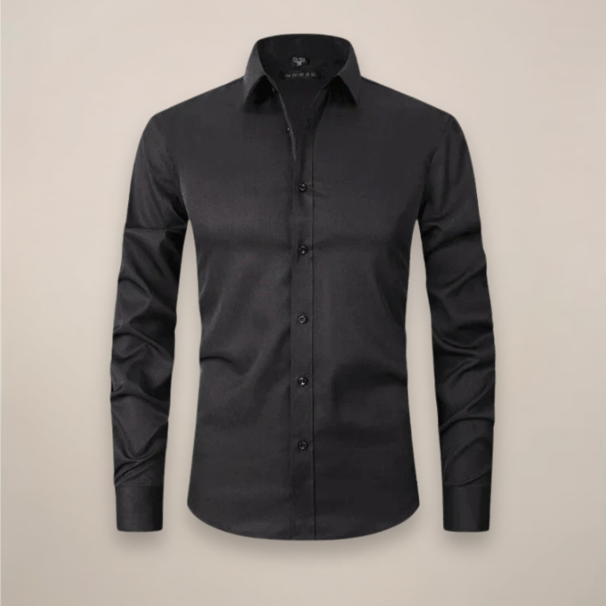Elegant Men's Dress Shirt Long Sleeve Structured Fit 4