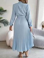 Elegant Midi Wedding Guest Dress With Pleats 1