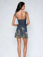 Elegant Mini Cocktail Dress With Slit Detail 1