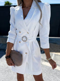 Elegant Women's Dress With Puff Sleeves Mini 0
