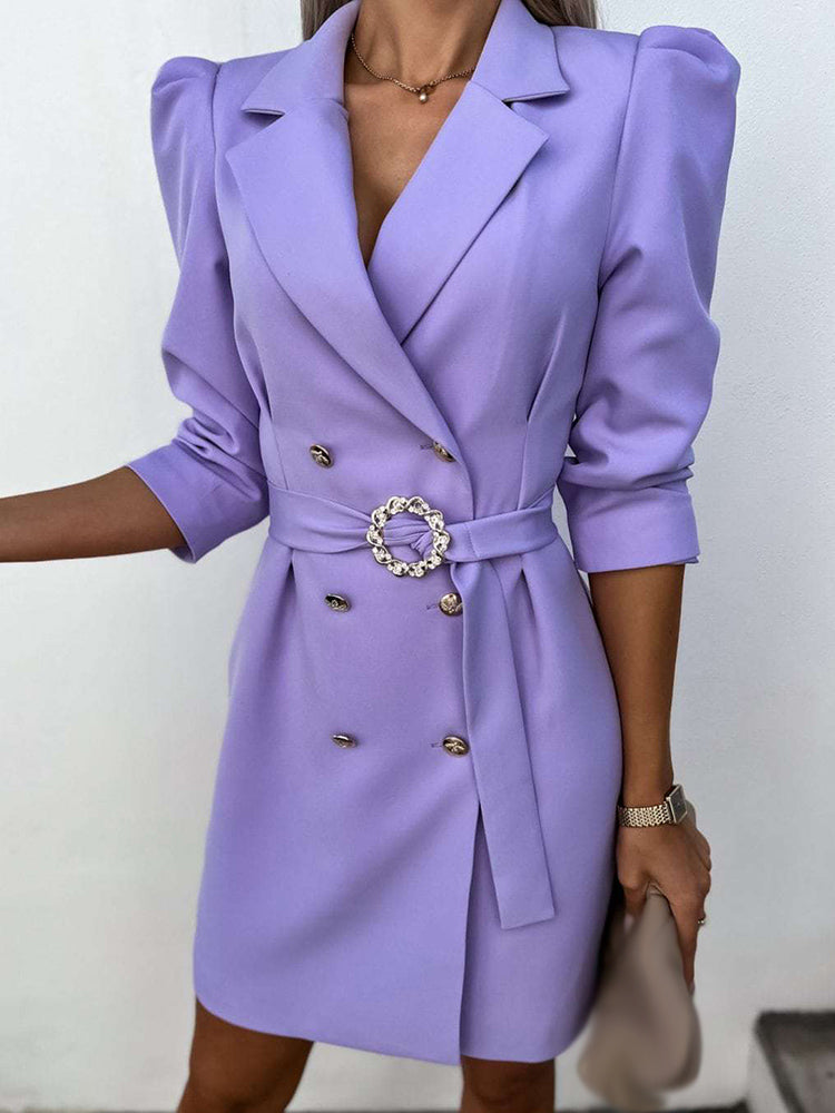 Elegant Women's Dress With Puff Sleeves Mini 3