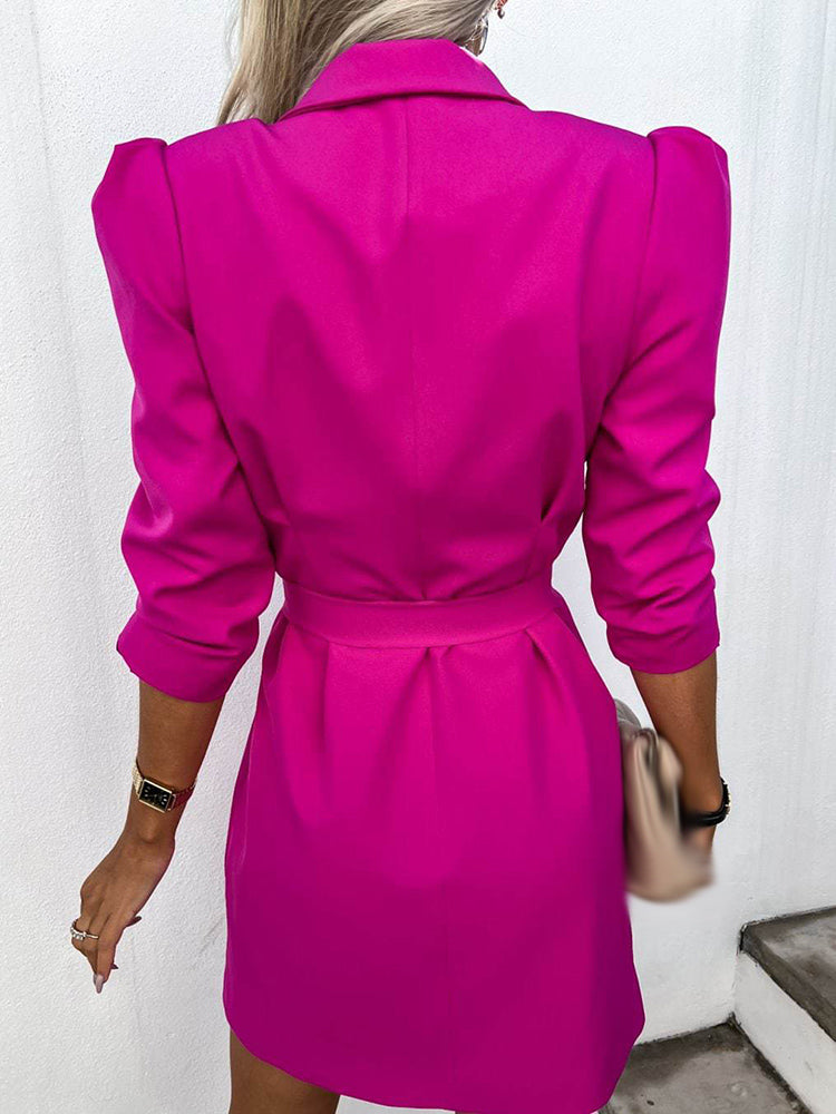 Elegant Women's Dress With Puff Sleeves Mini 7