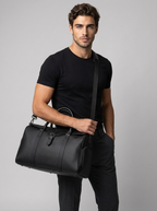 Men's weekend holdall bag with a shoe compartment