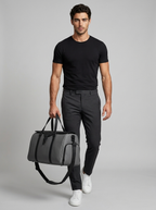 Men's weekend holdall bag with a shoe compartment
