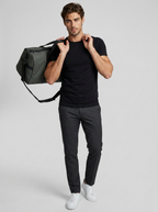 Men's weekend holdall bag with a shoe compartment