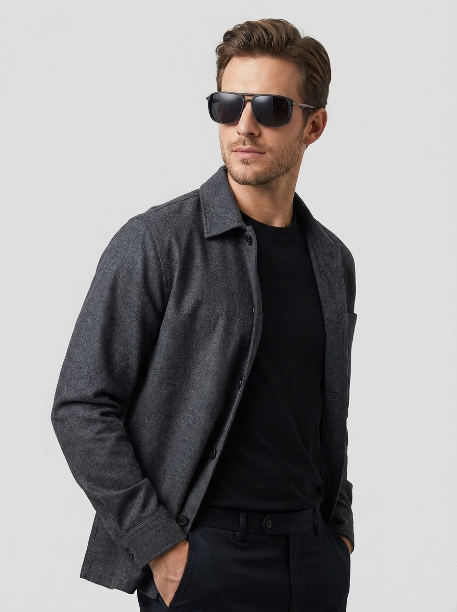 Men's polarised aviator sunglasses