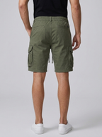Men's combat cargo shorts with large pockets