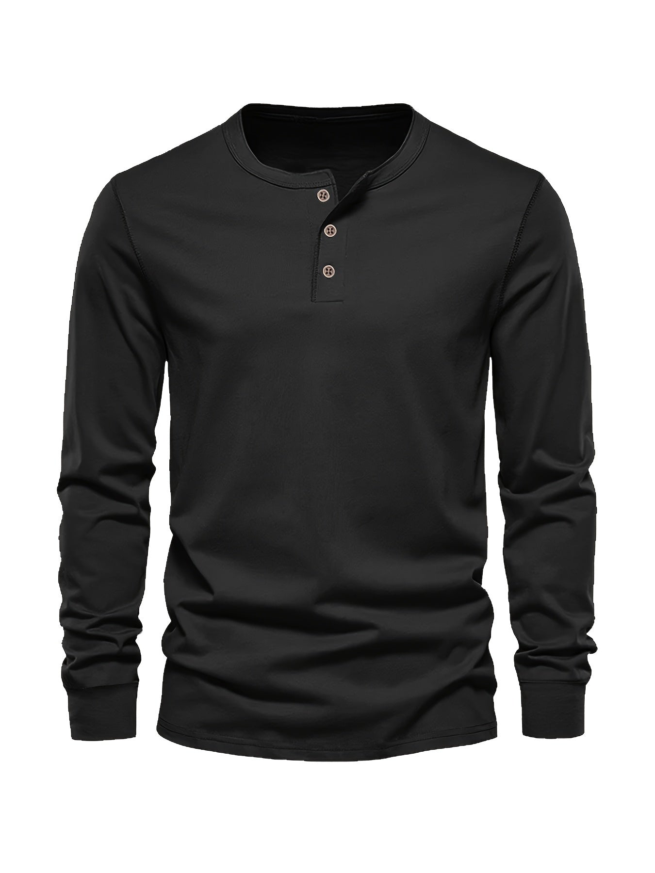 Men's grey oversized long sleeve knit top with a crew neck