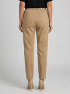 Women's cotton trousers with a relaxed fit