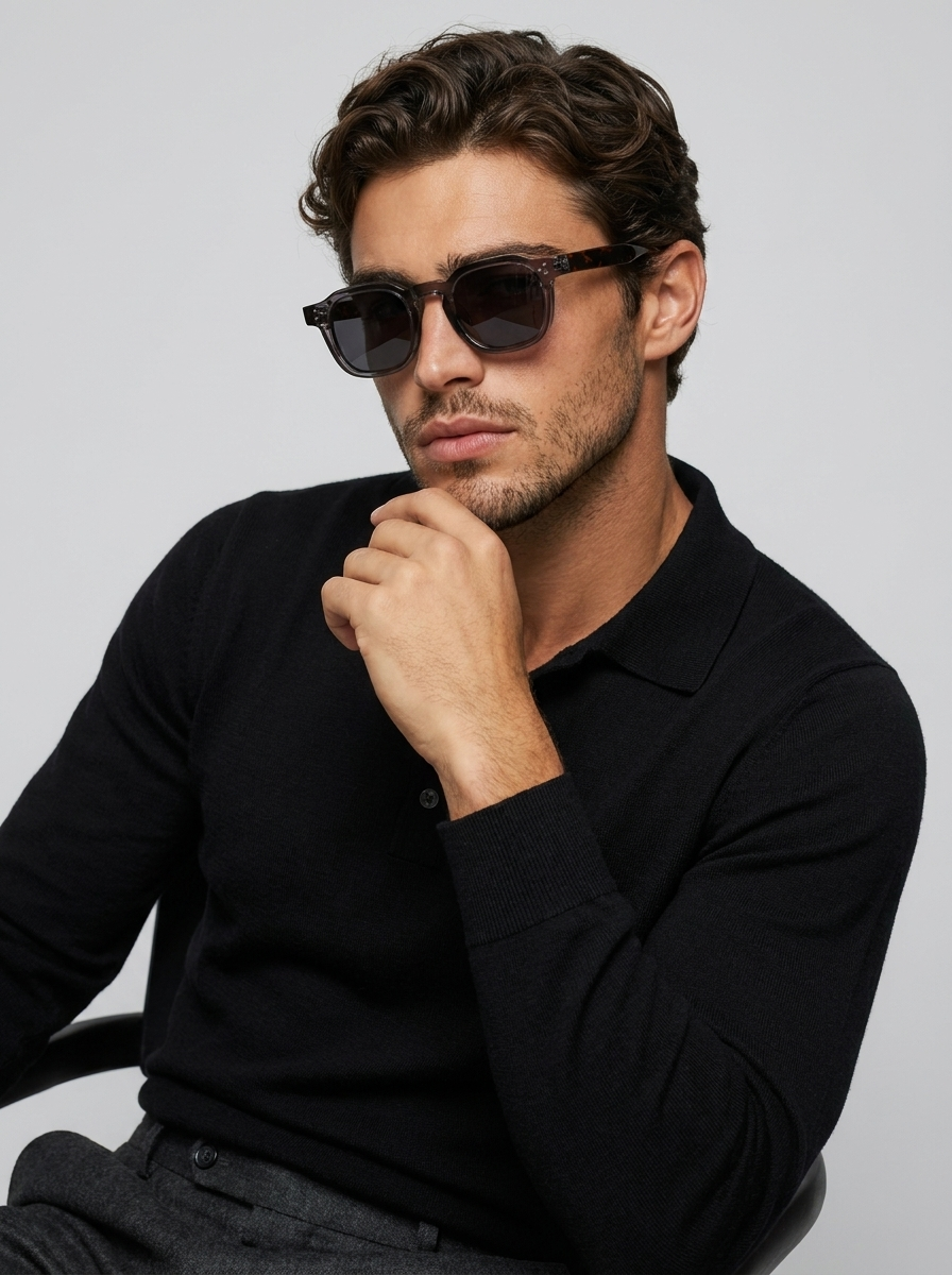 Retro acetate sunglasses