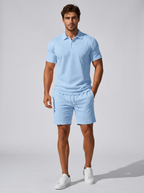 Men's polo shirt and shorts co-ord set